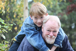 Photograph of the author and his son